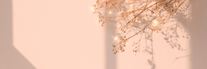 Wall Mural - sparkle dried flower background image