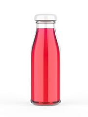 Wall Mural - Blank Smoothie Bottle template. 3d render illustration.