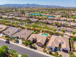 Poster - Drone neighborhood in Arizona