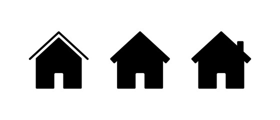 Home line icon set, home icon vector. for web