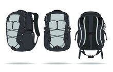 Hiking Backpack Sport Design Vector Template