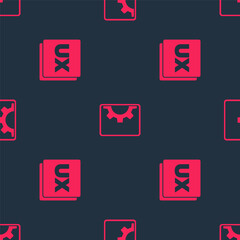 Set UI or UX design and Web development on seamless pattern. Vector