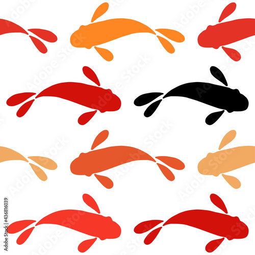 Dekoracja na wymiar  chinski-lub-japonski-wzor-koi-karp-projekt-ryby-rysowane-recznie-wlokienniczy-ilustracja-wektorowa-do-projektowania-stron-internetowych-lub-drukowania