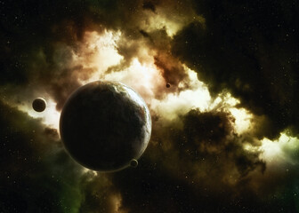 planet with moons