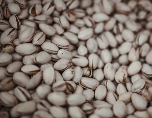 lots of dried fruits and nuts, delicious healthy food, pistachios