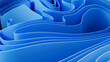 © RocknRoller Studios - Abstract wallpaper formed from Blue 3D Ribbons. Colorful 3D Render.