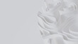 © RocknRoller Studios - Abstract background formed from White 3D Undulating lines. Light 3D Render with copy-space.