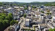 Stadtansicht Siegen mit Universität am Unteren Schloss, Kreishaus und Einkaufscenter