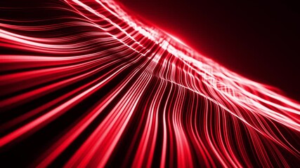 Wall Mural - abstract flowing particle lines data concept background loop/ 4k animation of an abstract technology