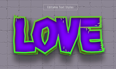 Wall Mural - Editable Game Logo Text Effects