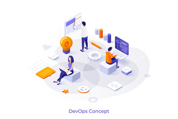 Isometric Vector Illustration For Website