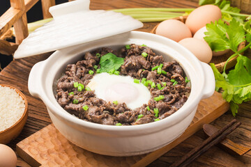 Cantonese style rice with beef