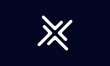 Modern Trendy Minimal Monogram X For Business, Initial Based letter X Icon Logo