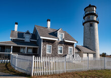 Highland Light Is Lighthouse On The Cape Cod National Seashore In North Truro, Massachusetts. USA.