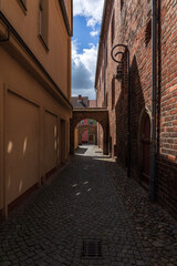 Poster - Streets in old town. Juterbog is a historic town in north-eastern Germany, in the district of Brandenburg.