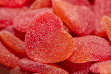 Red Heart Shaped Jelly Candies