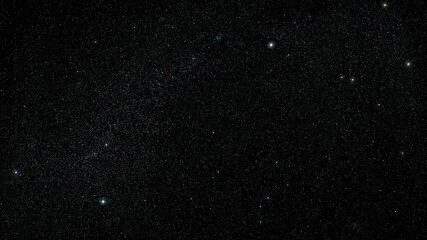Wall Mural - 4k abstract night sky with twinkling stars
