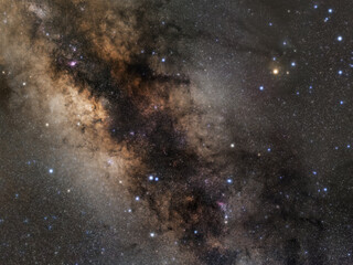 Wall Mural - scorpius and the milky way from christchurch, new zealand. june 2020.