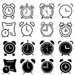 © Denys - Alarm clock icon vector set. Time illustration sign collection. Clock sign or symbol.