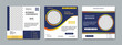 Set of modern digital marketing business webinar conference banner, corporate social media post, social media banner template, banner design concept.