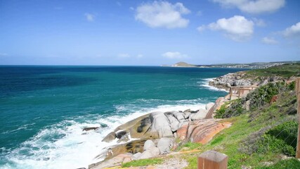 Sticker - Granite Island rocks along the coastline, South Australia