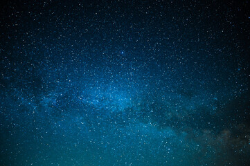 milky way. a beautiful night sky with bright stars sparkling. beautiful shades of blue. minimalism. 