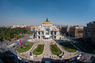 Wall Mural - Historical landmark Palace of Fine Arts (Spanish: Palacio de Bellas Artes) in the Historic Centre of Mexico City, Mexico.