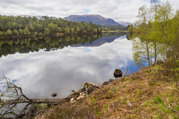 Wall Mural - The Affric Kintail Way is a fully signposted, superb cross-country route for walkers and mountain bikers stretching almost 44 miles from Drumnadrochit on Loch Ness to Morvich in Kintail by Loch Duich.