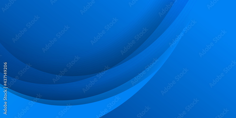 Abstract technology blue background with 3d concept. abstract particles blue wave background banner. Abstract blue wave shape with futuristic concept background  - obrazy, fototapety, plakaty 