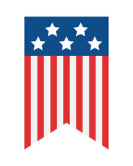 Poster - usa flag banner