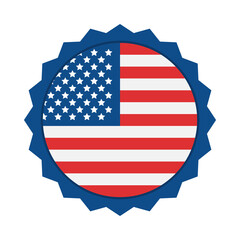 Poster - usa flag seal