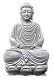 Fototapeta Most - Buddha sculpture Lotus Pose sitting in meditation