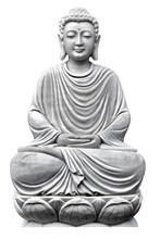 Buddha Sculpture Lotus Pose Sitting In Meditation