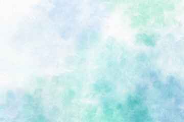 Wall Mural - Soft blue watercolor abstract background