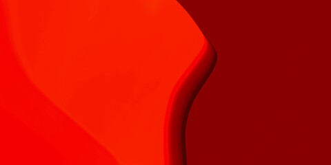 Wall Mural - Abstract red shape curve line two tone colour illustration background 