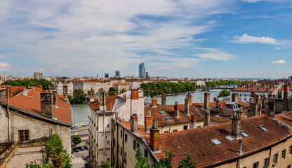 Poster - Panorama de Lyon depuis la Croix-Rousse