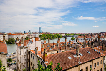 Sticker - Vue de Lyon depuis la Croix-Rousse