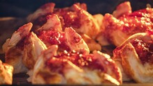 Plum Puff Pastry From Finland Joulutorttu In The Oven