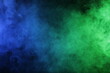 © Qwenergy - Artificial magic smoke in blue green light on black background