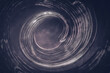 Spirale, Schlange und Vortex als surreale Metapher in den Tunnel des Jenseits. Into the Abyss zum Tunnel Auge in die Dunkelheit.