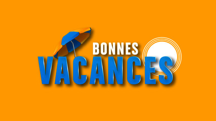 Poster - bonnes vacances