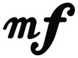 © Milos - Black music symbol of dynamic mezzo forte