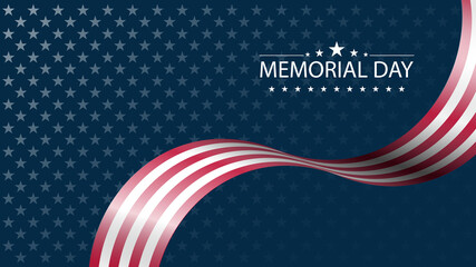 Wall Mural - Memorial day or Independence day concept