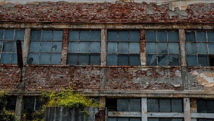 old industrial building in decay