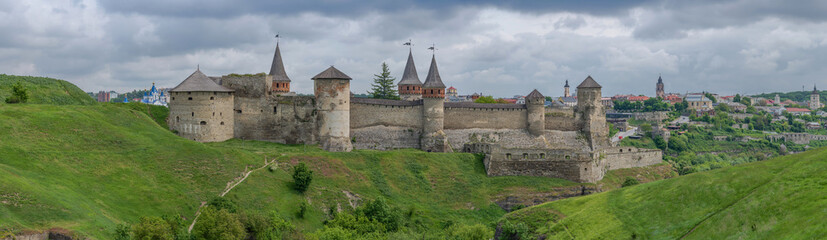 Wall Mural - View on Kamianets Podilskyi castle, Ukraine