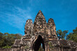 Kambodscha. Teil der Tempelanlage von Angkor Wat.   Detailansicht eines etwas abseits gelegenen Tempels.