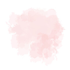 Wall Mural - Blush pink watercolor fluid painting vector design card.