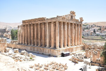 Wall Mural - Temple of Bacchus at Baalbek, Medium Wide Shot