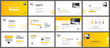 Presentation and slide layout template. Yellow geometric modern design background. Use for business annual report, flyer, marketing, leaflet, advertising, brochure, modern style.