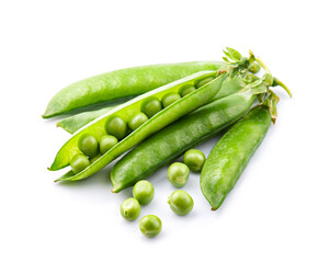 Wall Mural - Pods of young green peas